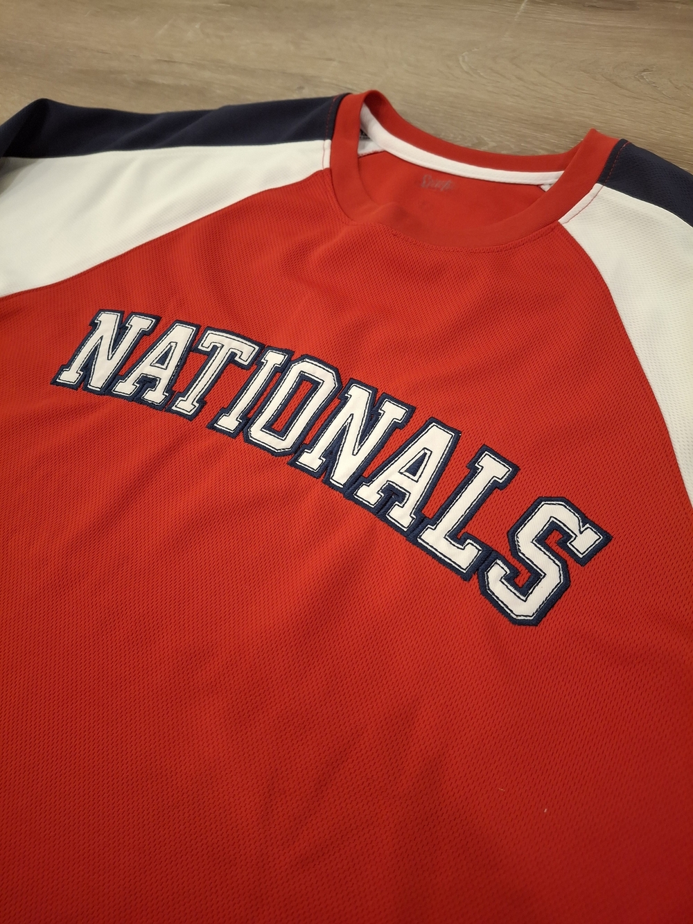 Stitches MLB Washington Nationals Long Sleeve Mesh Jersey Men's 2XL